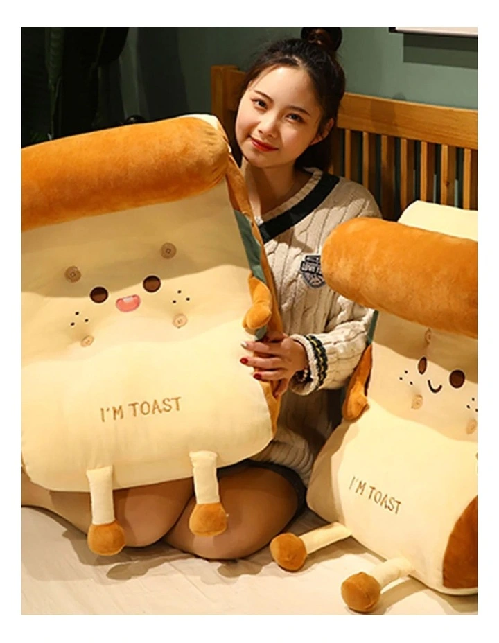 Smiley Face Wedge Cushion in Beige image 5