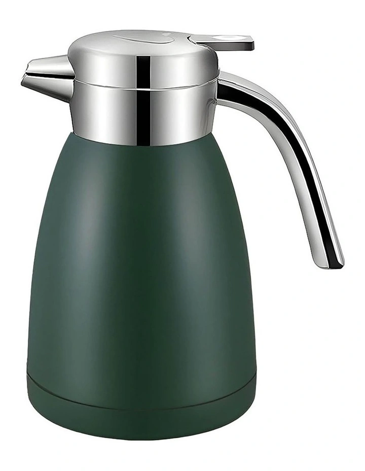 SOGA 1.2L Stainless Steel Water Bottle Insulated Vacuum Flask Water Coffee Jug Thermal in Green image 1