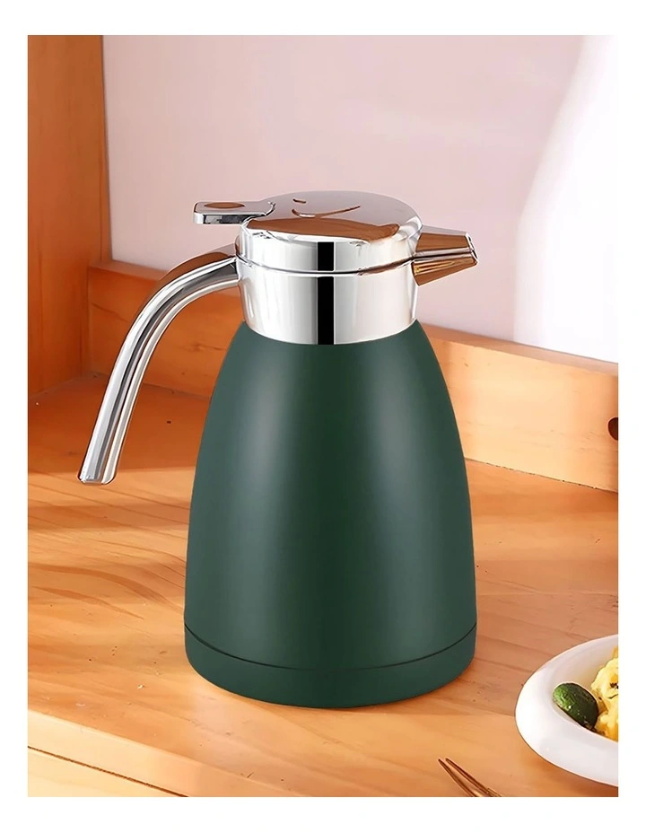SOGA 1.2L Stainless Steel Water Bottle Insulated Vacuum Flask Water Coffee Jug Thermal in Green image 2