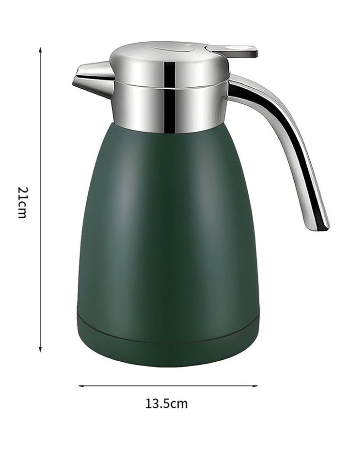 SOGA 1.2L Stainless Steel Water Bottle Insulated Vacuum Flask Water Coffee Jug Thermal in Green image 5