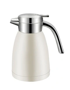 SOGA 1.8L Stainless Steel Water Bottle Insulated Vacuum Flask Coffee Jug Thermal in White