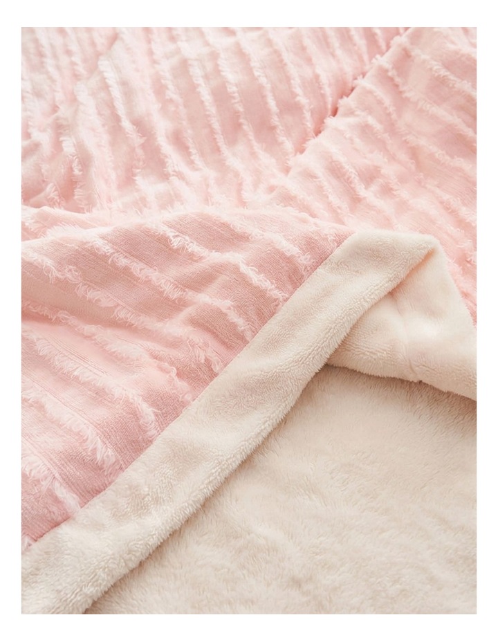 Thick Throw Blanket in Pink image 7