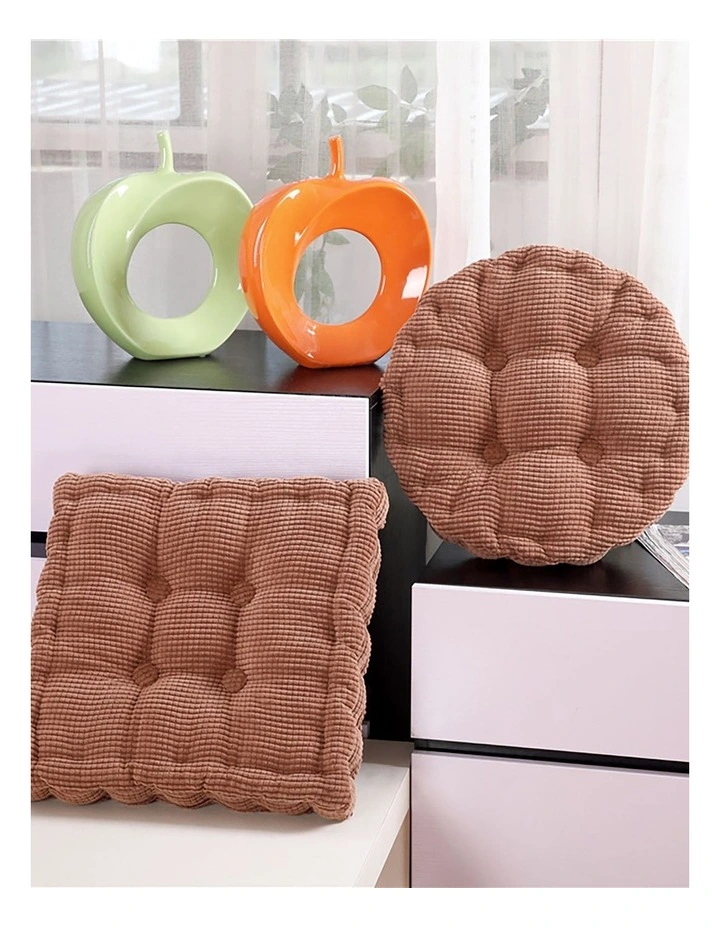 Round Cushion in Coffee image 1