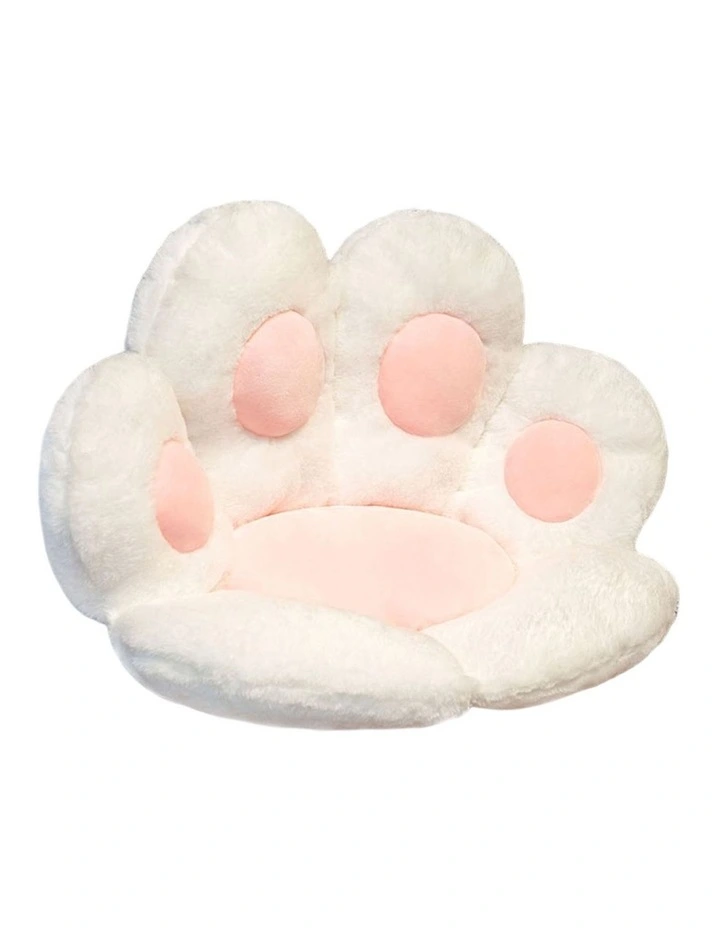 Paw Shape Cushion Warm Lazy Sofa Decorative 70cm in White image 7