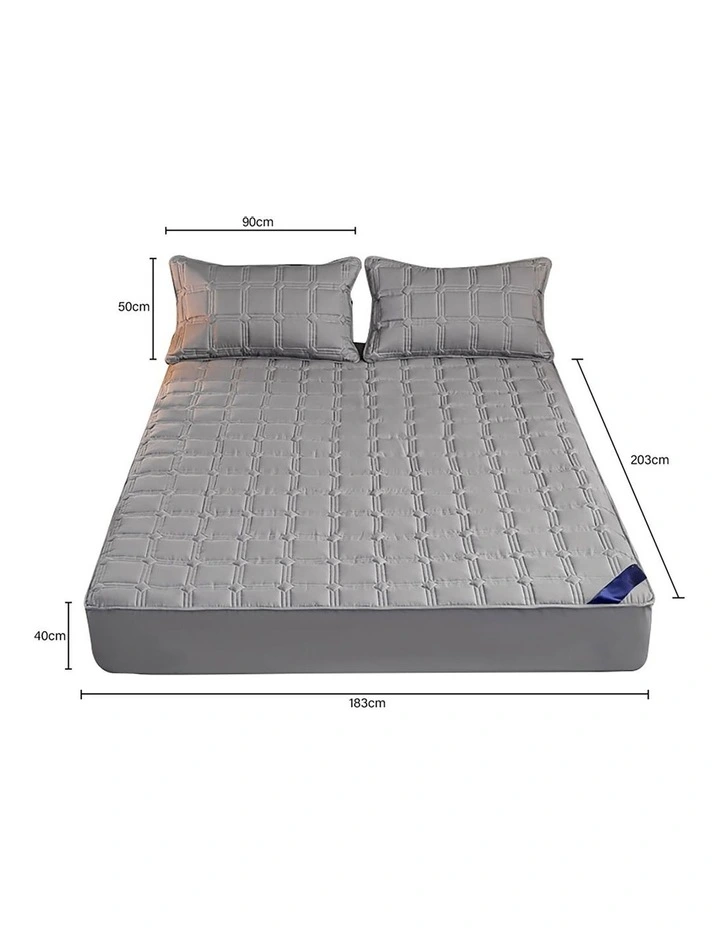 Soga International Bed Spread Sheet Protector With Pillow Covers 183cm