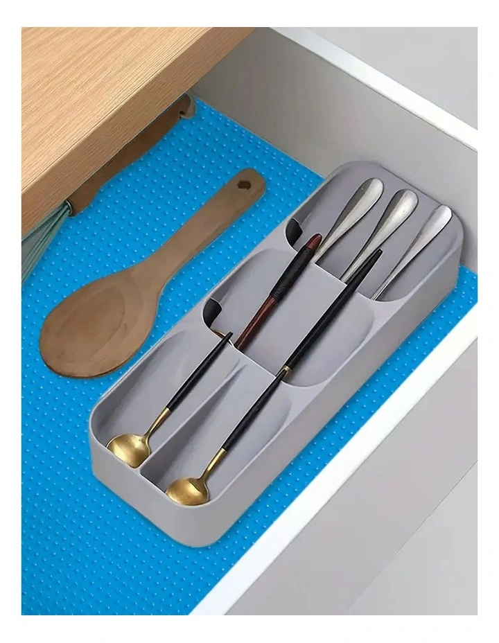 Kitchen Shelf Drawer Cabinet Liner Multi Use Non Slip Mat 2X 40x300cm in Blue image 4
