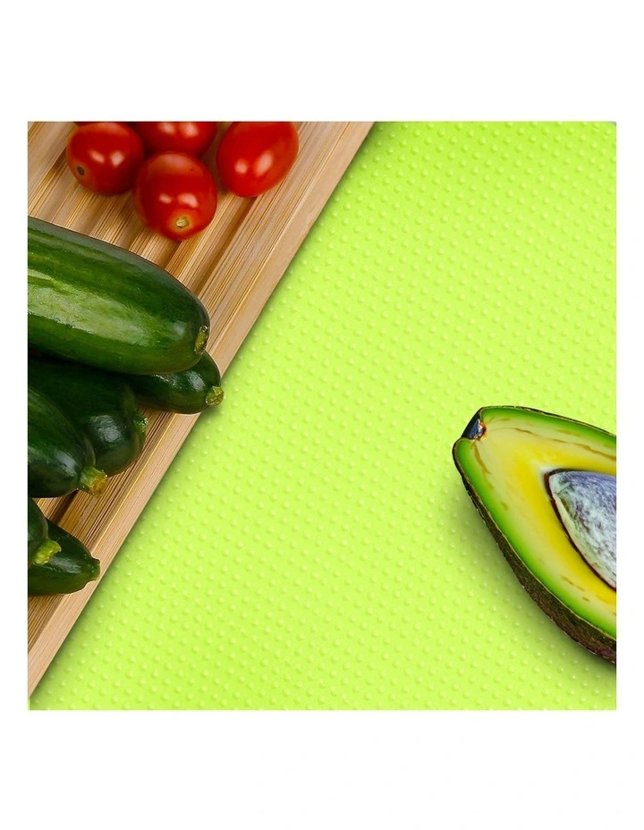 Kitchen Shelf Drawer Cabinet Multi Use Liner Non Slip Mat 40x300cm 2X in Green image 2