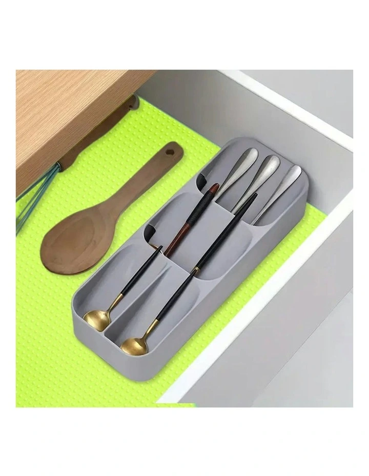 Kitchen Shelf Drawer Cabinet Multi Use Liner Non Slip Mat 40x300cm 2X in Green image 4