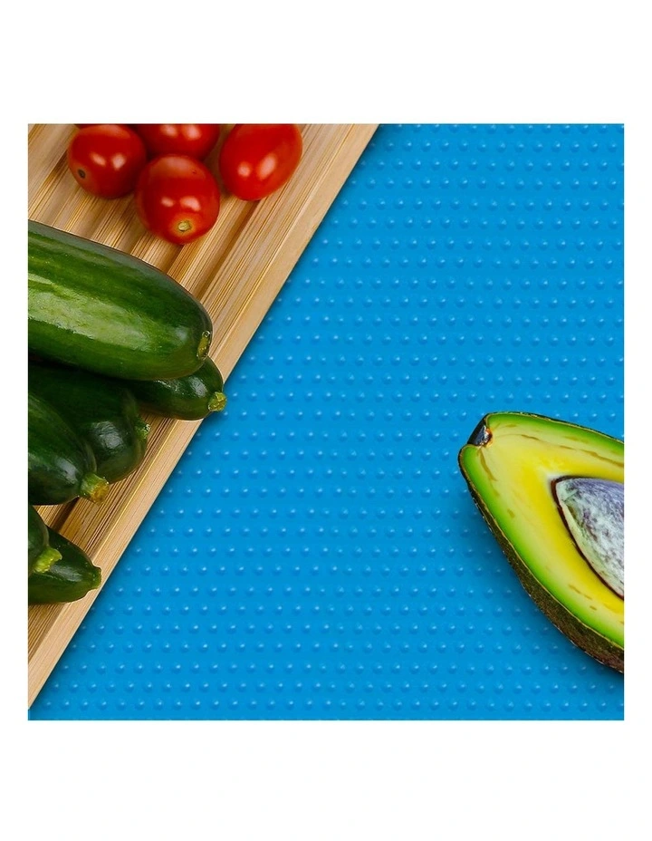 Kitchen Shelf Drawer Cabinet Multi Use Liner Non Slip Mat 50x300cm 2X in Blue image 2