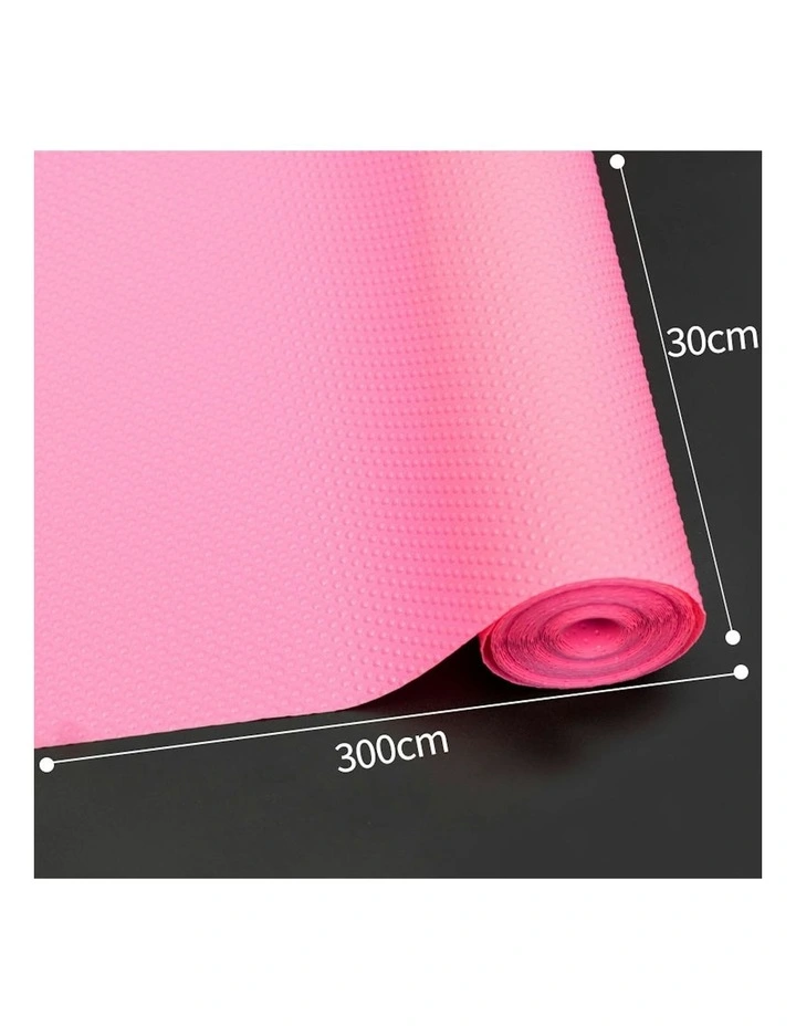 Cabinet Multi Use 2X Liner Non Slip Mat 50x300cm in Pink image 6