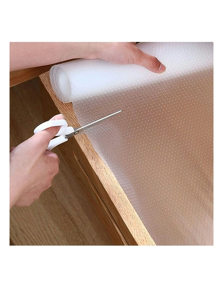 Kitchen Drawer Cabinet 2X Multi Use Liner Non Slip Mat 50x300cm in Transparent image 3