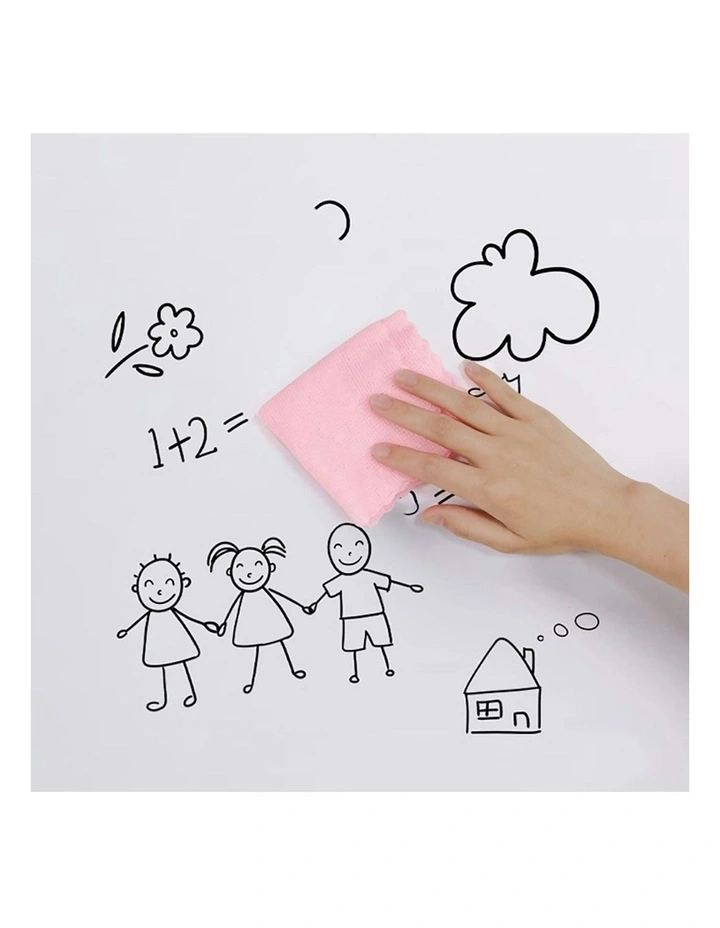 Dry Erase Adhesive Board Wall Sticker Sheet x2 120cmx500cm in White image 5