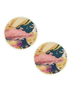 2X Round Carpet Area Rug 120cm in Multi