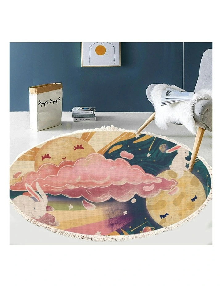 2X Round Carpet Area Rug 120cm in Multi image 5