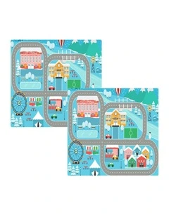 Educational Baby Theme Park Area Rugs 120cm x2 in Multi