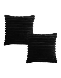 2X Sofa Cushion 50cm in Black