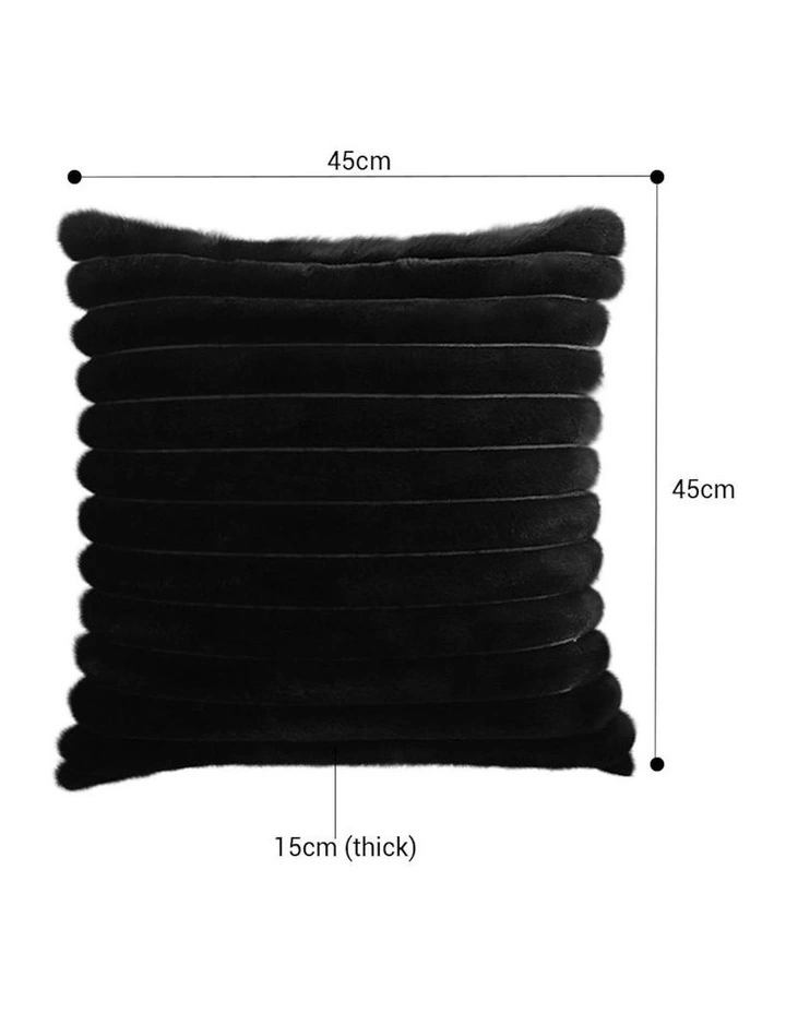 2X Sofa Cushion 50cm in Black image 2