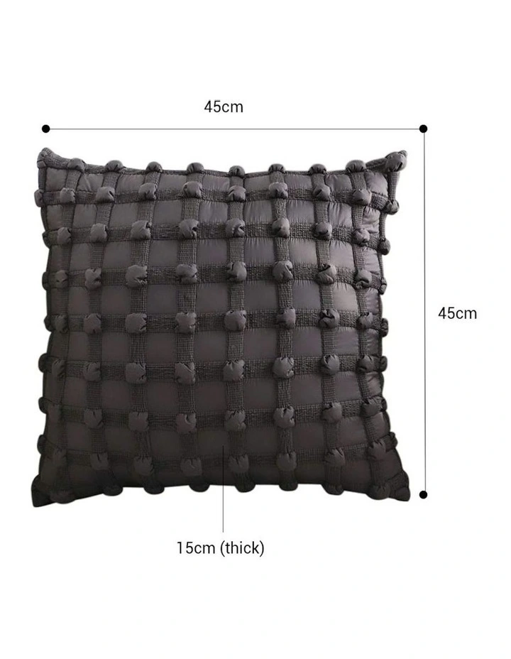 2X Sofa Cushion 50cm in Black image 2