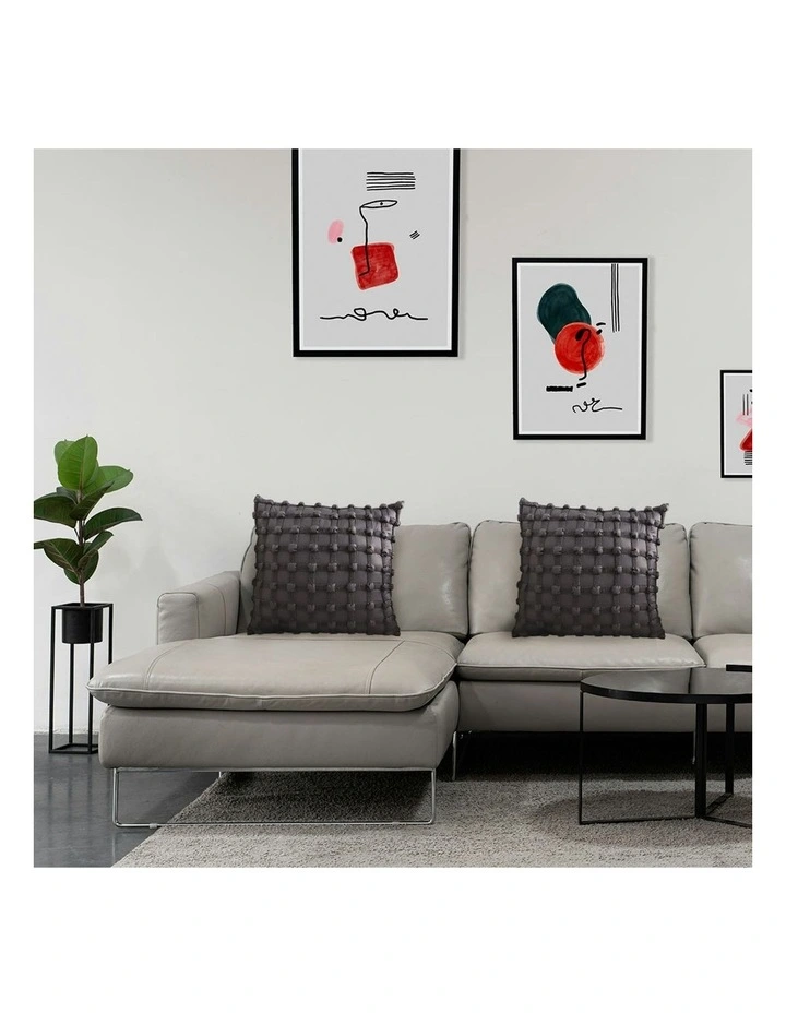 2X Sofa Cushion 50cm in Black image 5