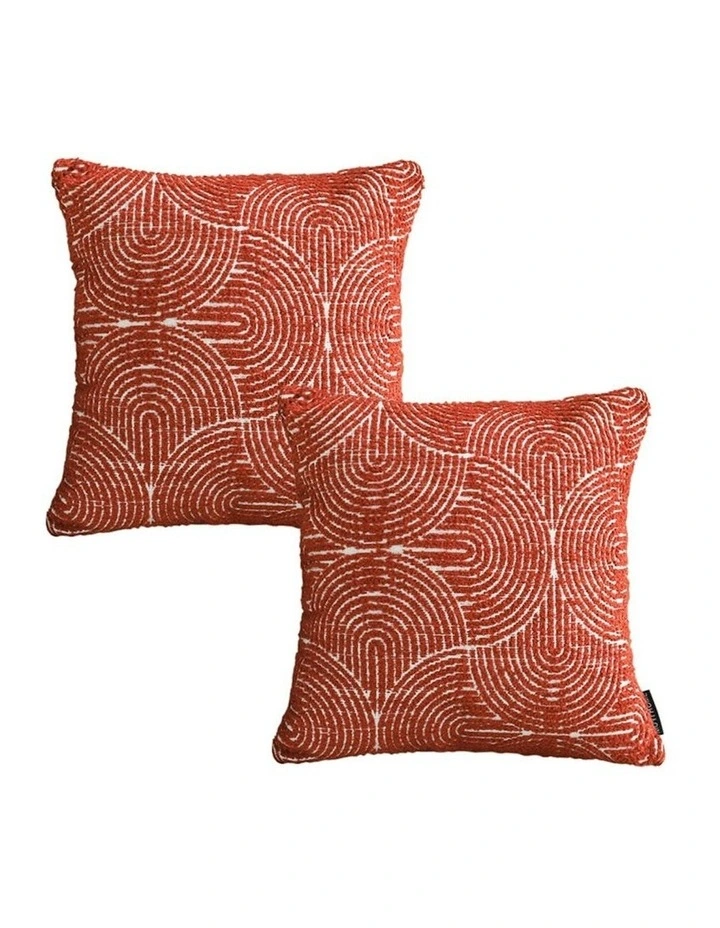 2X Sofa Cushion 50cm in Orange image 1