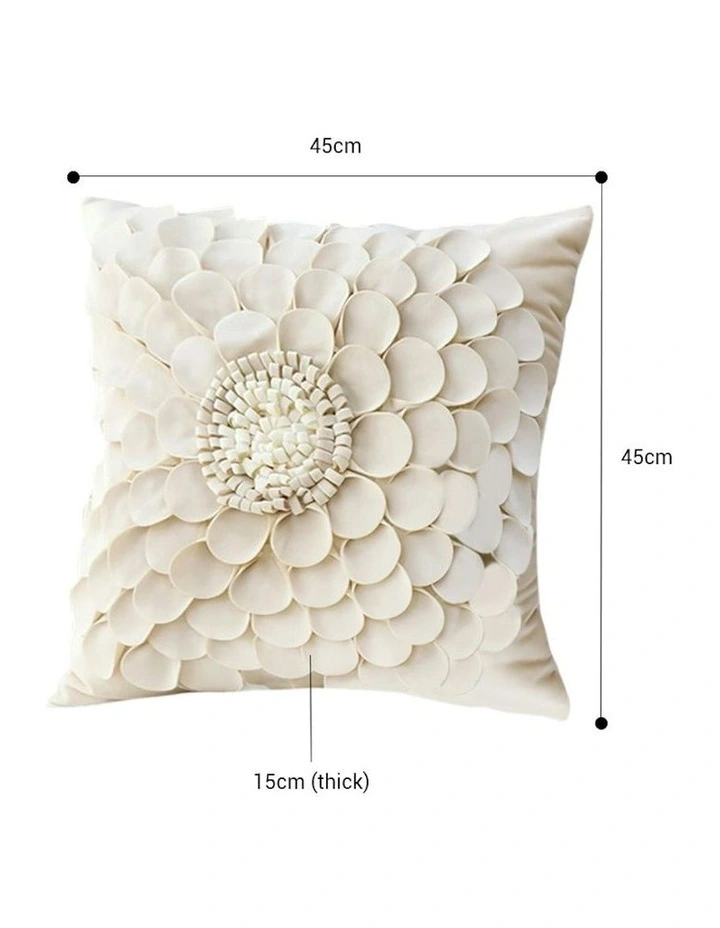 SOGA 2X 45cm Sunflower Throw Pillow Cover Linen Case Cushion 100