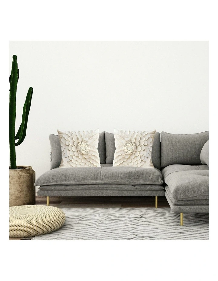 SOGA 2X 45cm Sunflower Throw Pillow Cover Linen Case Cushion 100