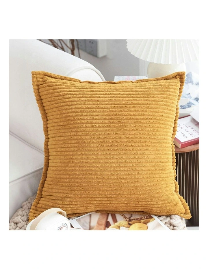 45cm Sofa Cushion x2 in Mustard image 2