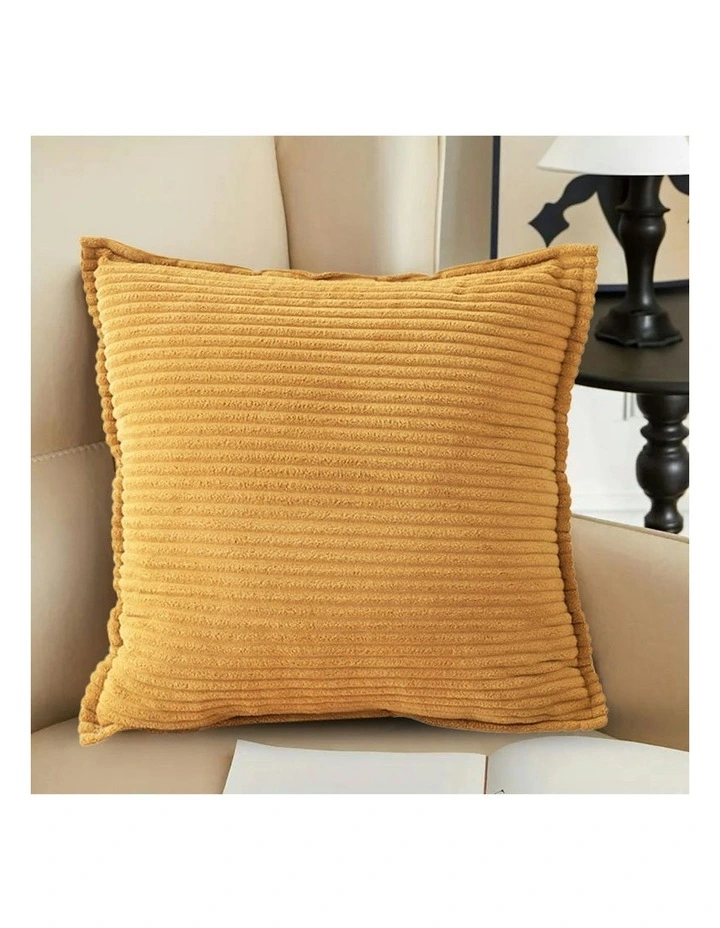 45cm Sofa Cushion x2 in Mustard image 3