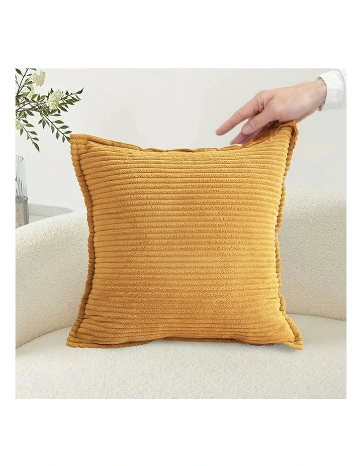 45cm Sofa Cushion x2 in Mustard image 4