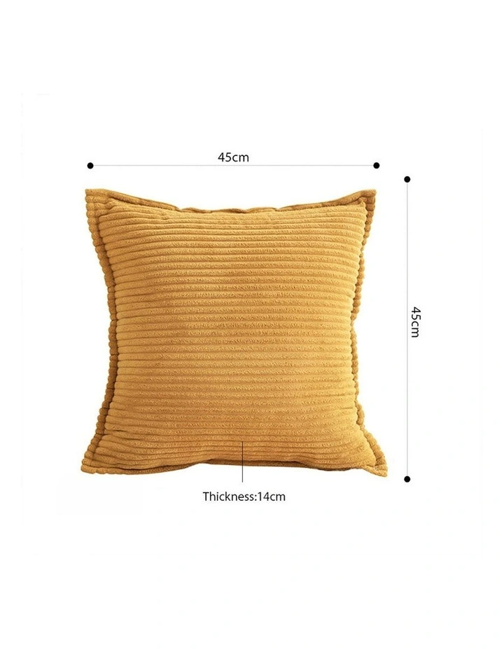 45cm Sofa Cushion x2 in Mustard image 5