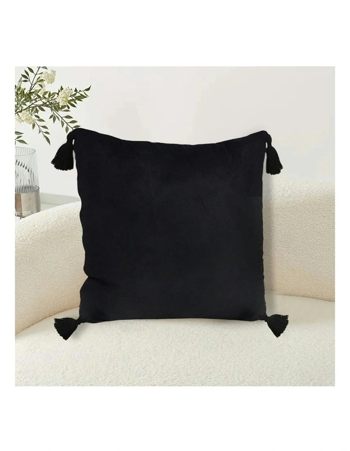 45cm Sofa Cushion x2 in Black image 2