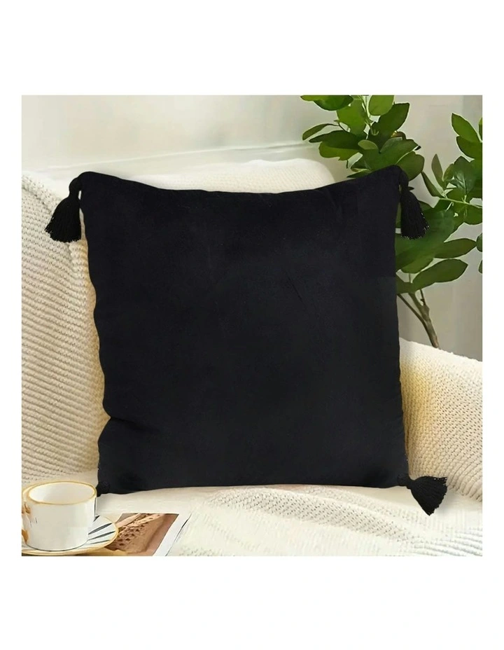 45cm Sofa Cushion x2 in Black image 3