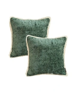 45cm Sofa Cushion x2 in Jade Green