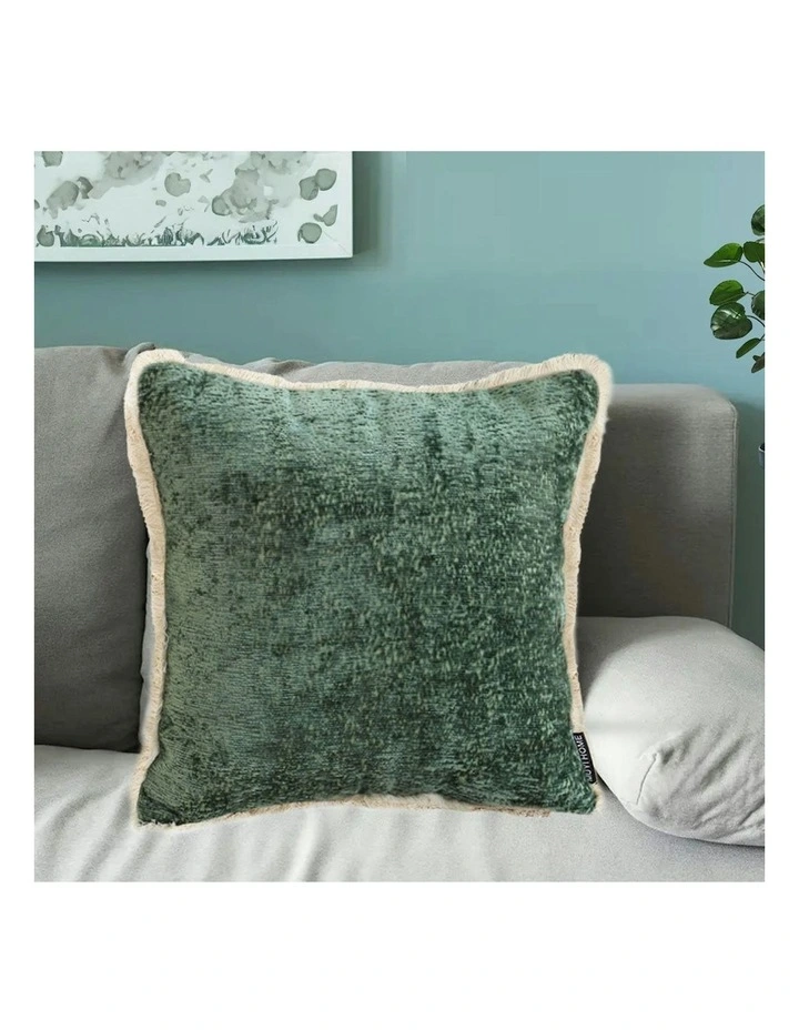 45cm Sofa Cushion x2 in Jade Green image 4