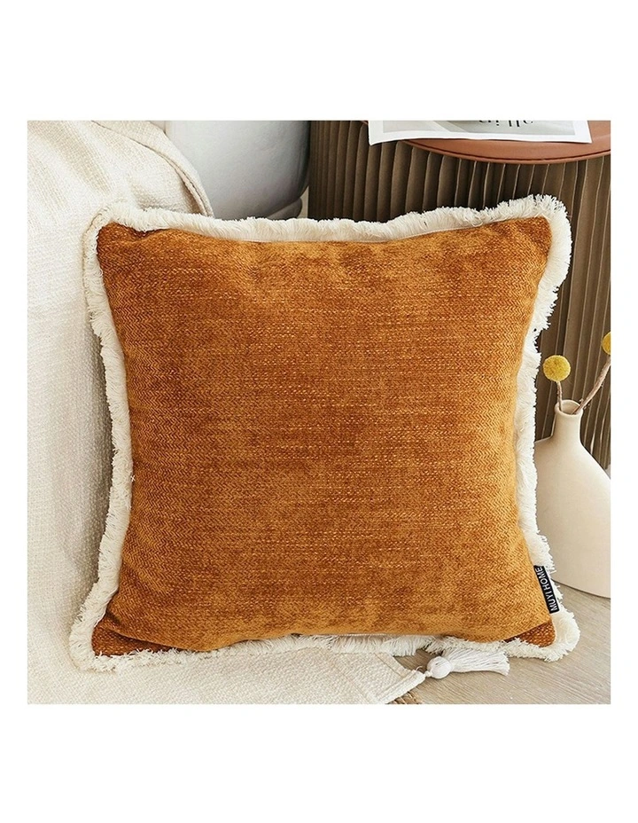 45cm Sofa Cushion x2 in Sunset Orange image 2
