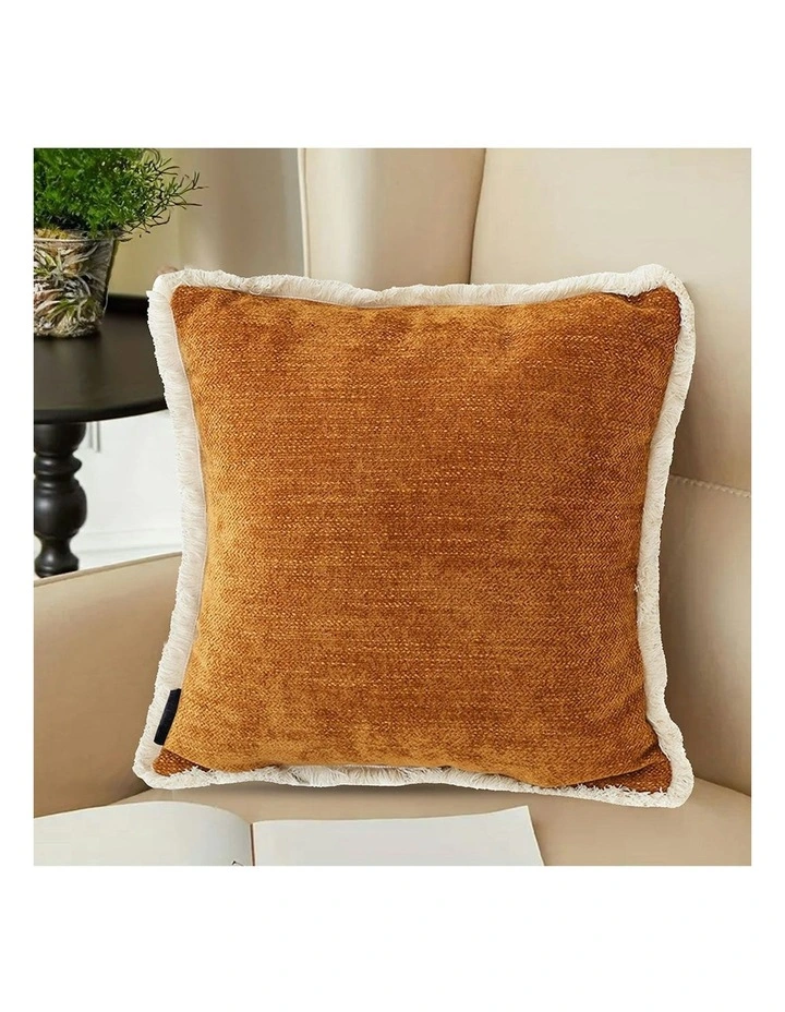 45cm Sofa Cushion x2 in Sunset Orange image 4
