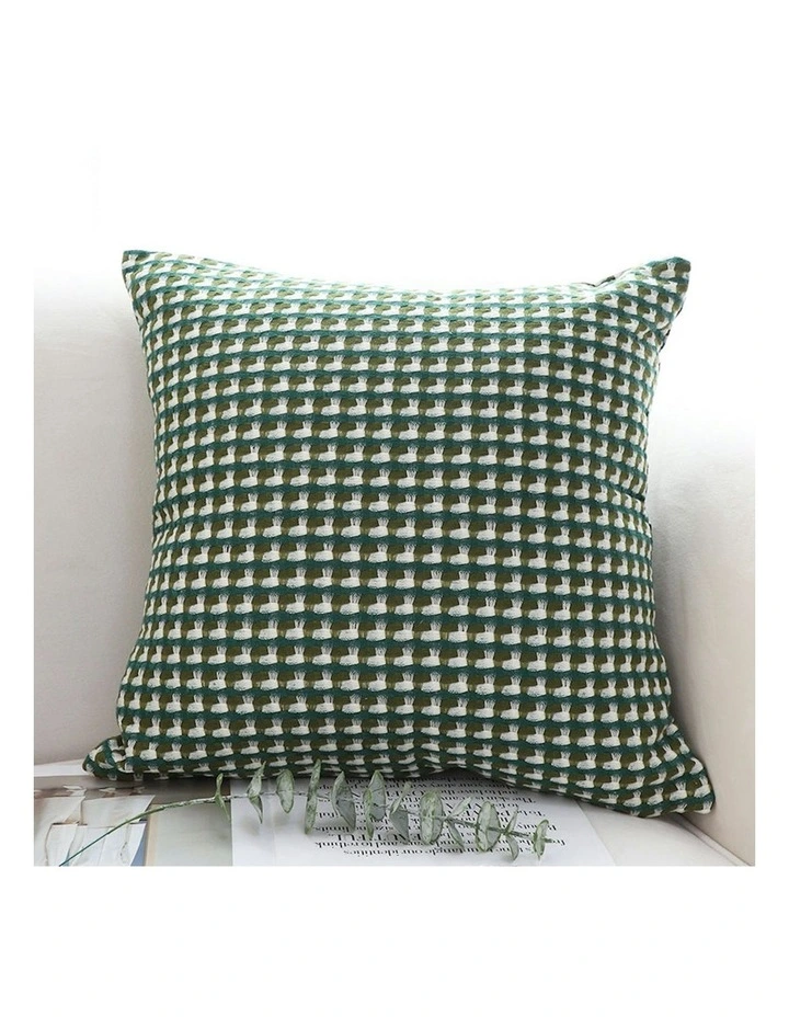 45cm Subtle Foliage Pillow Square Throw Pillow x2 in Green image 4