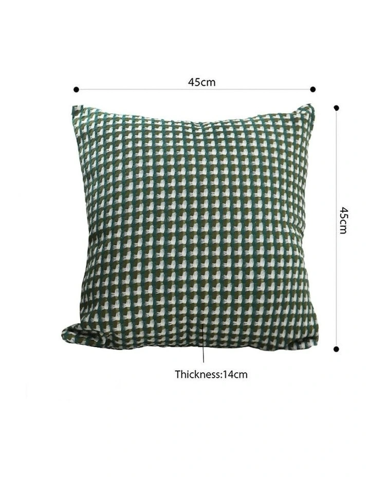 45cm Subtle Foliage Pillow Square Throw Pillow x2 in Green image 5