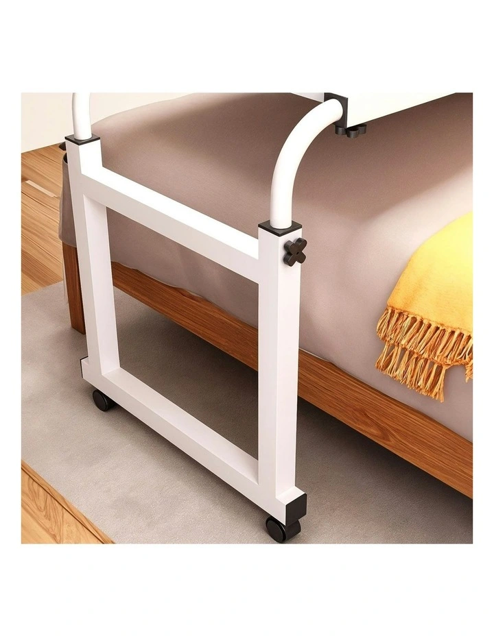 SOGA 2X Cross Bed Movable Desk Table 120x45cm in White image 6