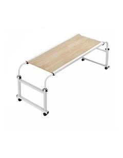 Cross Bed Movable Desk Table 120x45cm in Wood