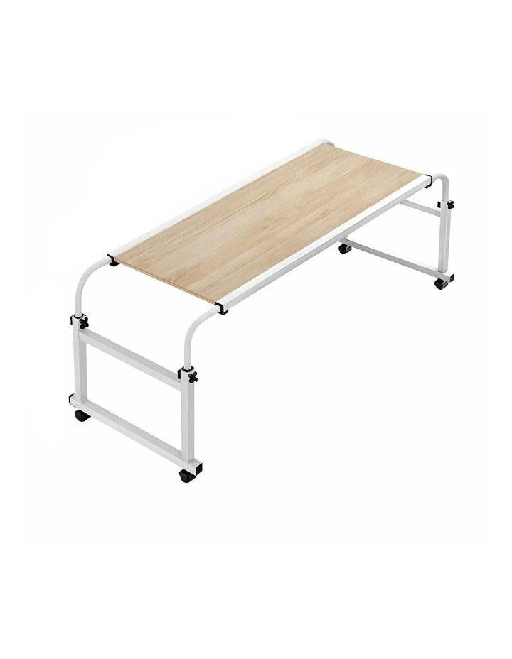 Cross Bed Movable Desk Table 120x45cm in Wood image 1