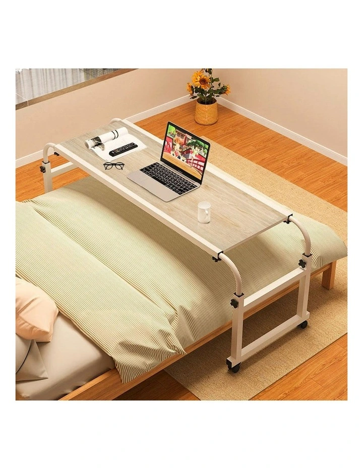 Cross Bed Movable Desk Table 120x45cm in Wood image 3