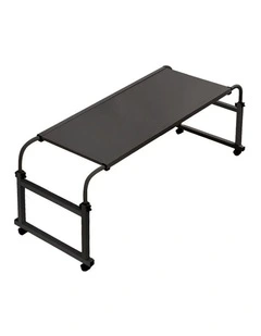 Cross Bed Movable Desk Table 120x45cm in Black