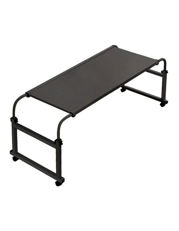 Cross Bed Movable Desk Table 120x45cm in Black image 1