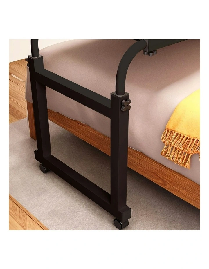 Cross Bed Movable Desk Table 120x45cm in Black image 6