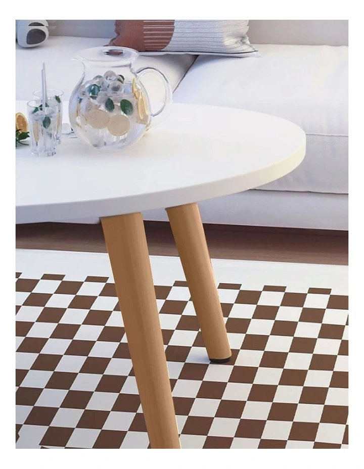 2X Living Room Nordic Coffee Table 80x40cm in White image 6