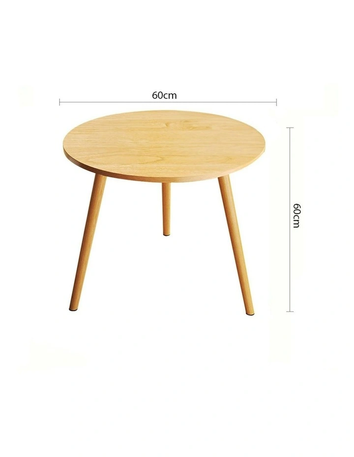 2X Small Side Coffee Table 60x60cm in Walnut image 6