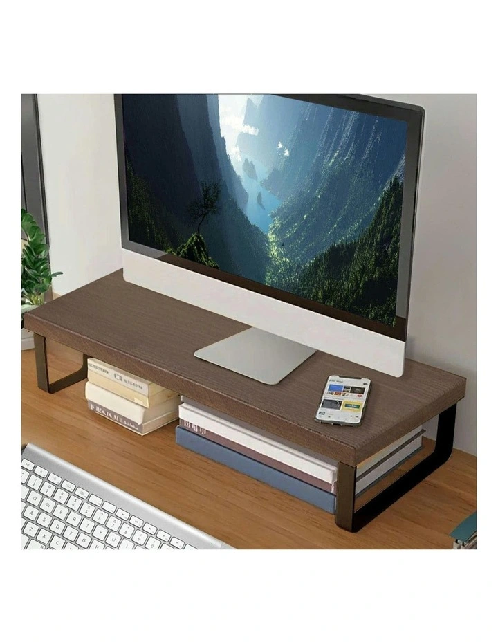 2X Monitor Stand Rack 40cm in Black image 4