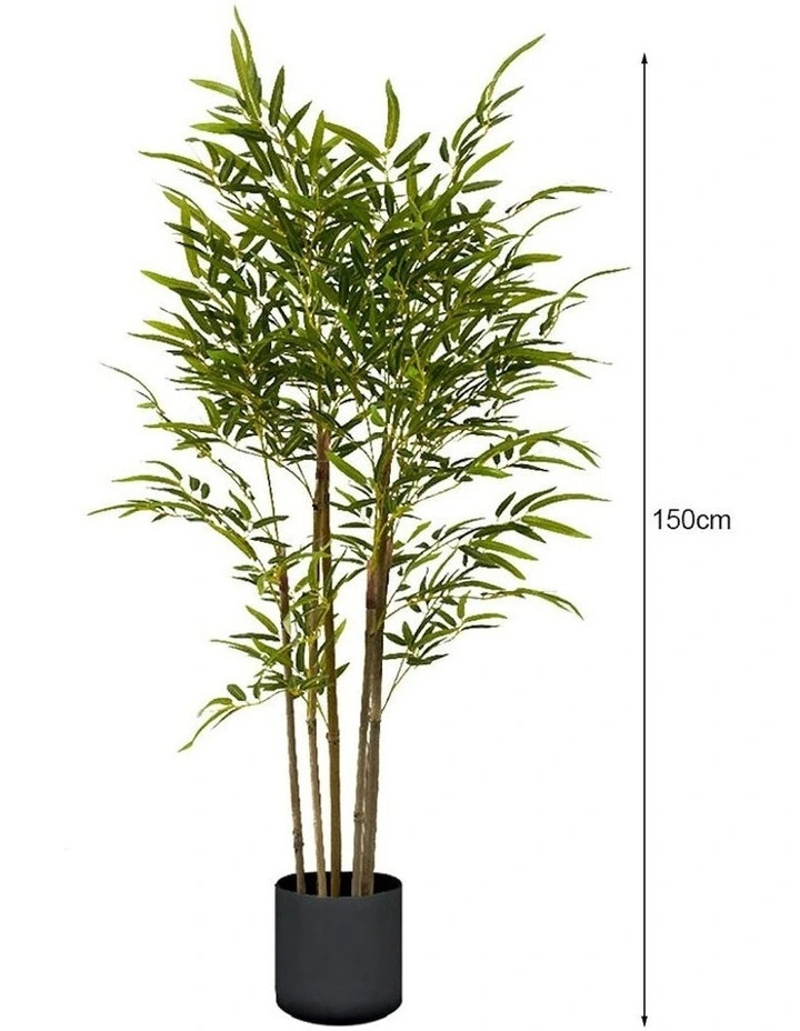 Bambusa Vulgaris Artificial Plant 150cm x2 in Green image 6