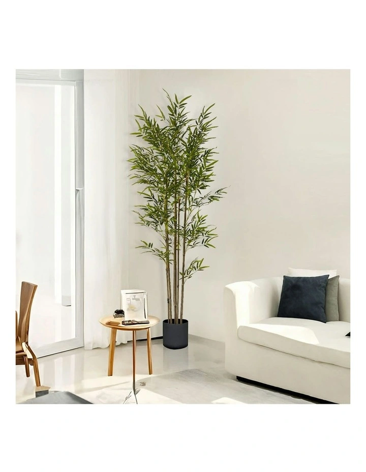 Lucky Bamboo Tree Bambusa Vulgaris Artificial Plant 2X 180cm image 4